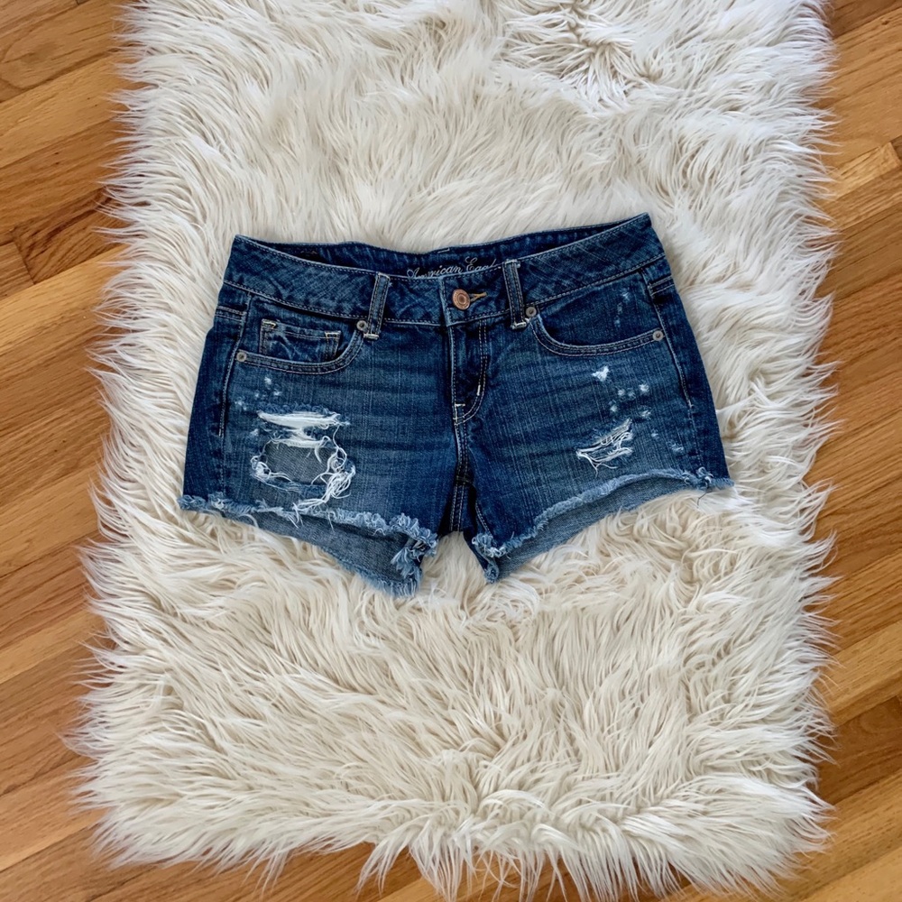 American Eagle Distressed Jean Shorts